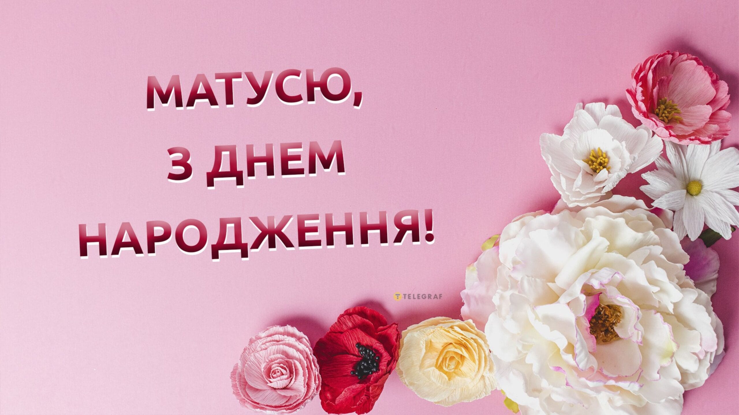 Привітання з Днем народження мамі