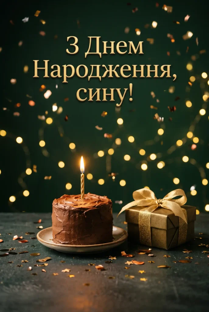 привітання з днем народження сину від мами та тата