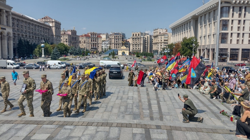 Київ прощається з командиром батальйону ОУН Миколою Коханівським (фото)