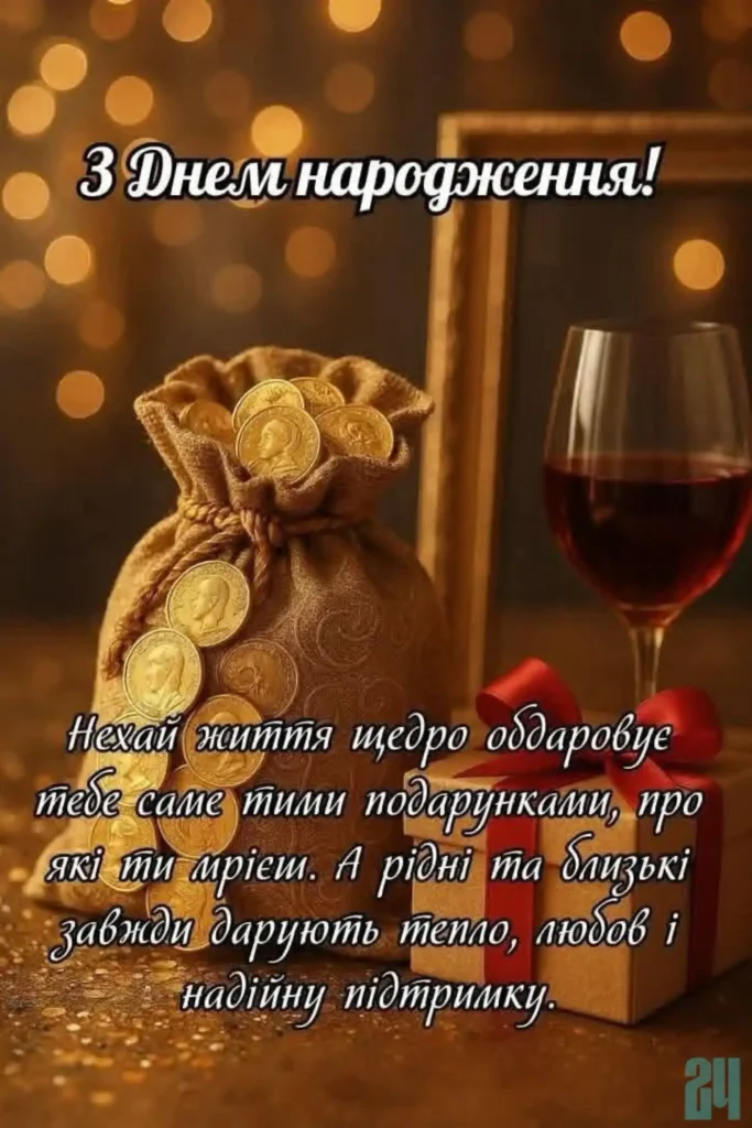 красива листівка з днем народження мужчині
українською мовою