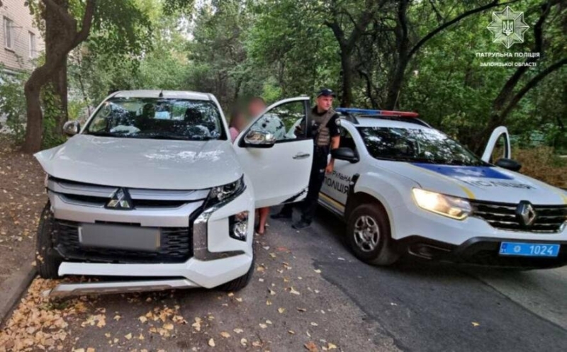 У Запоріжжі патрульні розшукали водія, який вчинив ДТП у стані сп'яніння та втік з місця пригоди