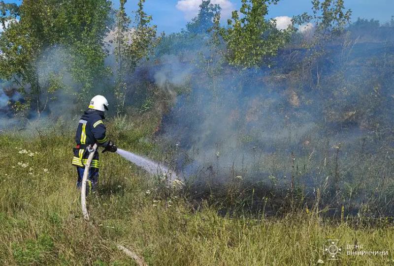 На Вінниччині за добу ліквідували 22 пожежі