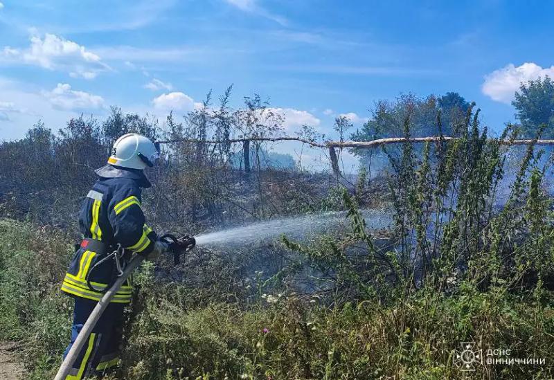 На Вінниччині за добу ліквідували 22 пожежі