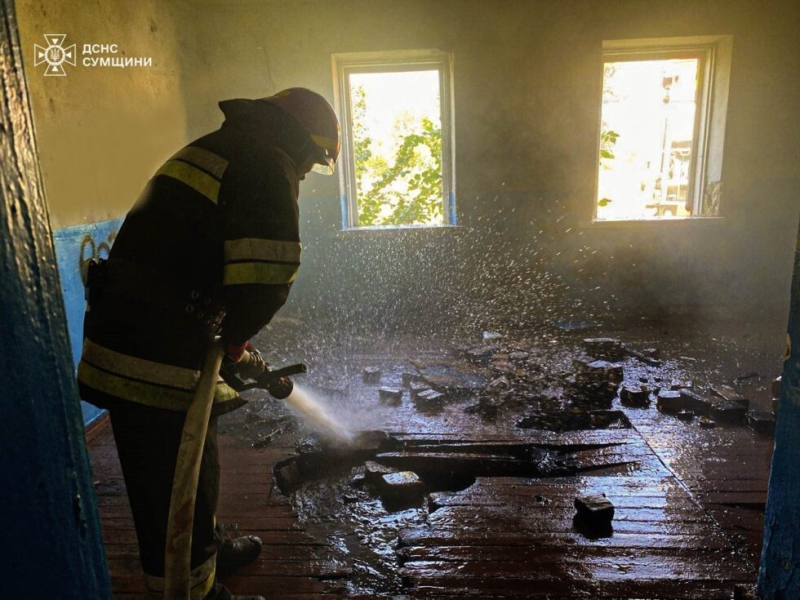 В Охтирці вогнеборці ліквідували загоряння в житловому секторі