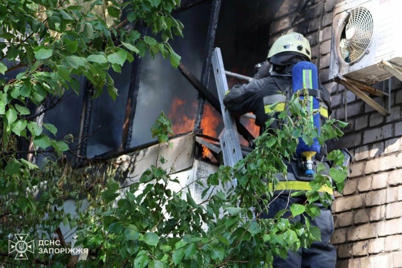 У Запоріжжі сталася пожежа у багатоповерхівці