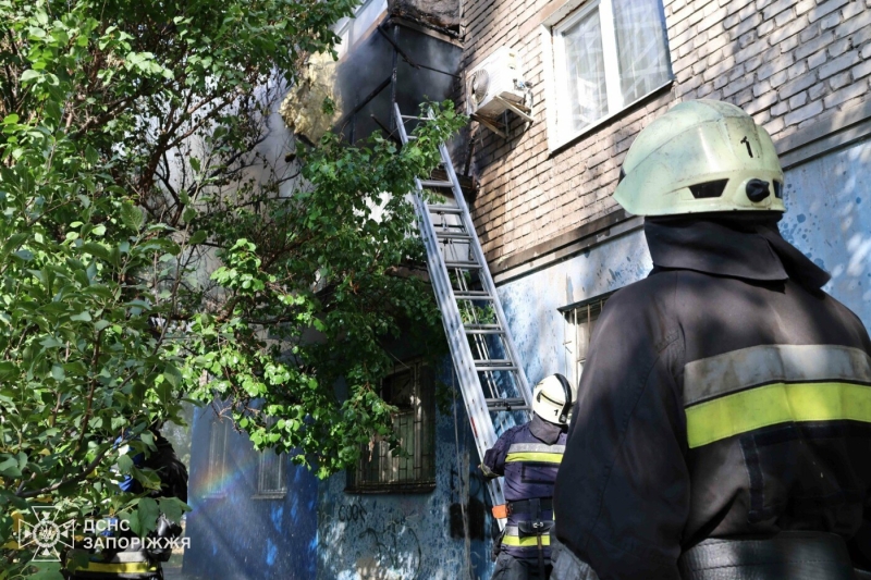 У Запоріжжі сталася пожежа у багатоповерхівці