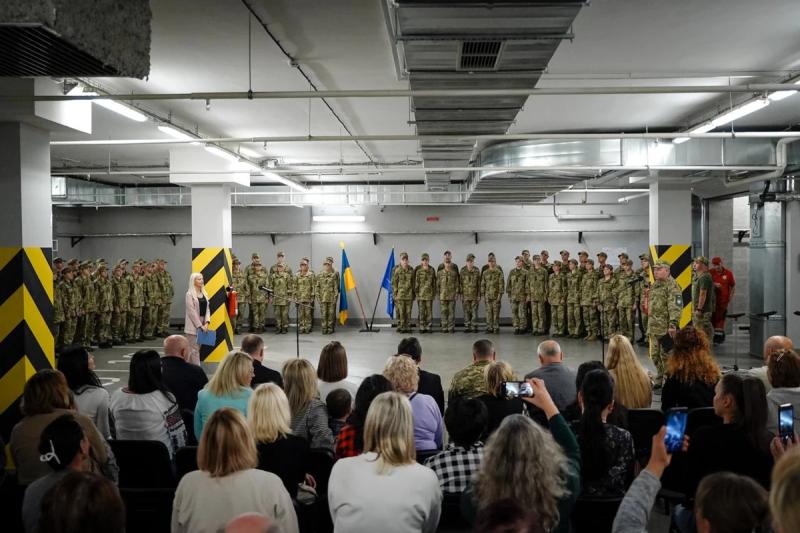  У День захисників і захисниць України учні військового ліцею в Полтаві склали присягу