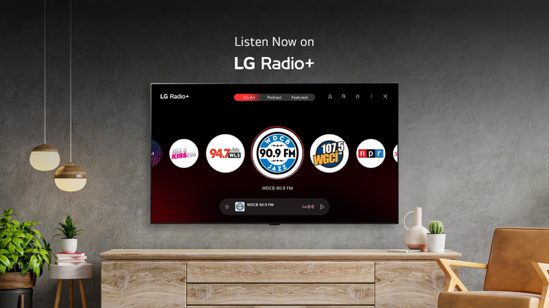 LG представляє свій безкоштовний сервіс потокової передачі музики LG Radio+