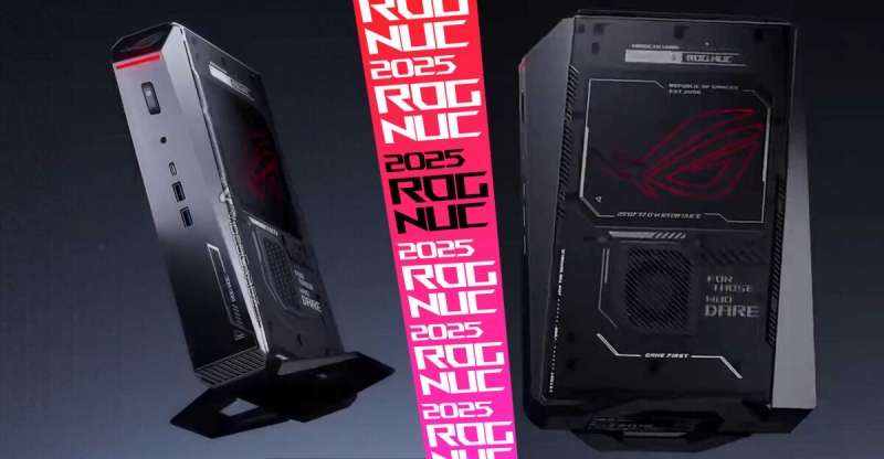 ASUS готує ROG NUC 2025: процесор Intel Core Ultra 200 та відеокарта GeForce RTX 50