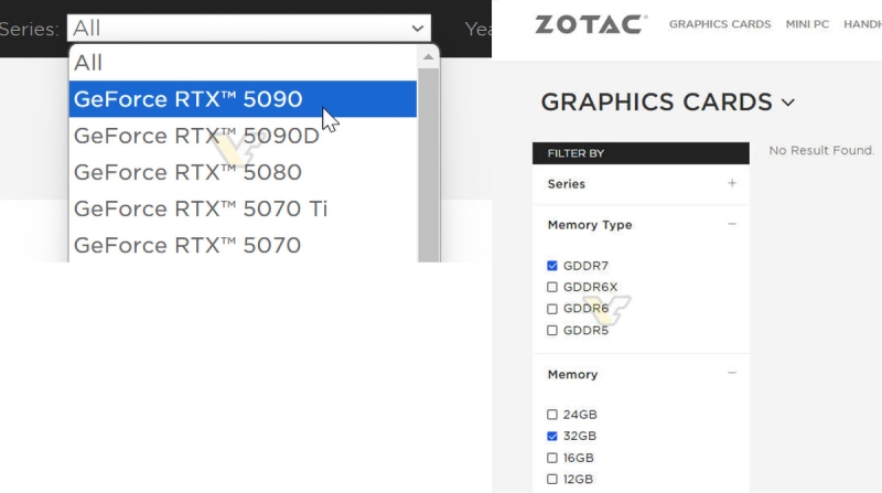 NVIDIA RTX 5090 32 ГБ та ще п’ять відеокарт — багато даних від Zotac, Acer та Inno3D