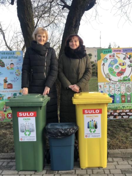 У дитсадках Луцька встановили контейнери для роздільного збору сміття