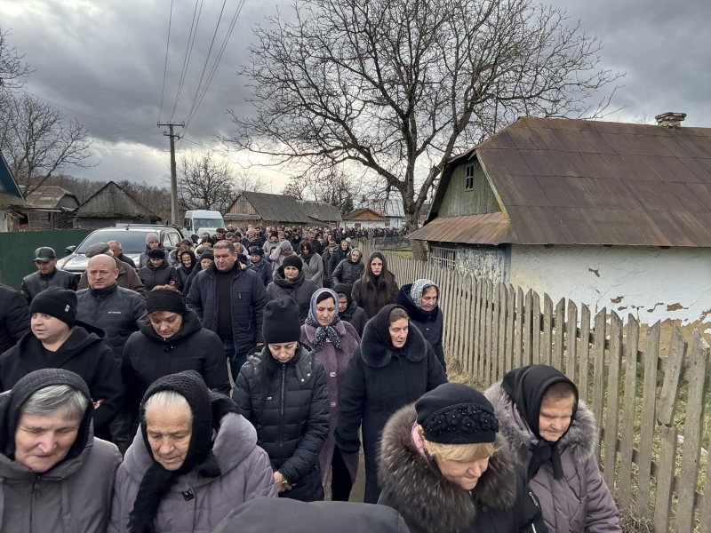 На Калущині попрощалися із загиблим захисником, 23-річним Богданом Пицківим