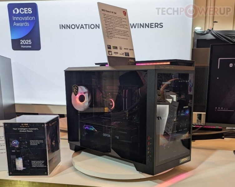 RTX 5090 та сенсорний ШІ-інтерфейс: MSI показала флагманський ігровий ПК MEG Vision X AI 2nd