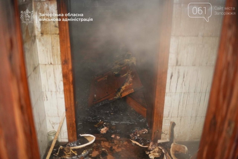 У Запоріжжі внаслідок атаки дронів сталася пожежа