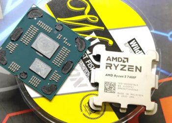 AMD нанесла термопасту під кришку Ryzen 5 7400F замість припою — процесор гріється до максимуму зі штатним TDP