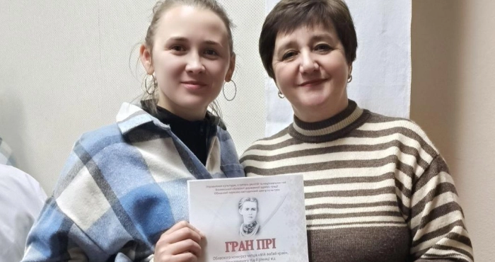 Авторська композиція дуету з Боратинської громади взяла гран-прі конкурсу читців поезії до дня народження Лесі Українки