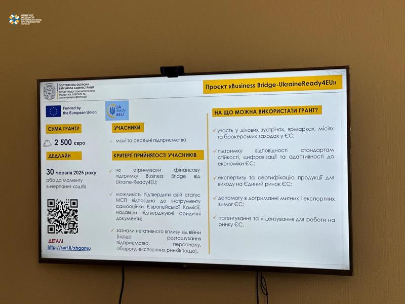 «Діалог влади та бізнесу»: підприємцям розповіли про грантові програми