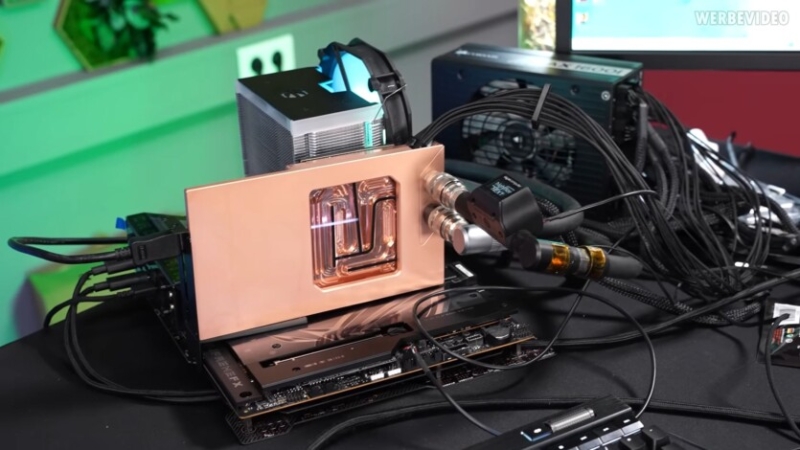 Ютубер створив перший у світі водоблок для NVIDIA RTX 5090 FE