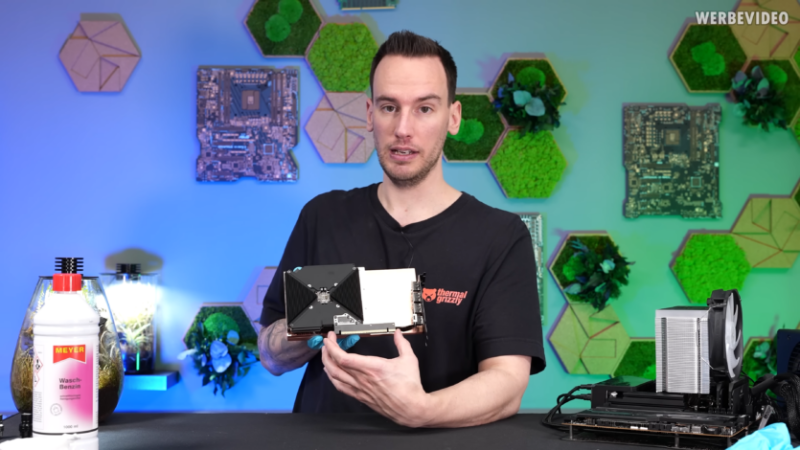 Ютубер створив перший у світі водоблок для NVIDIA RTX 5090 FE