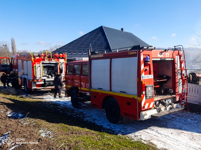 На Вінниччині через коротке замикання згоріла господарча будівля