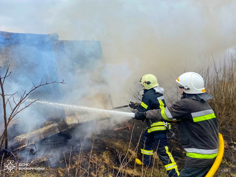 На Вінниччині сталося 15 пожеж