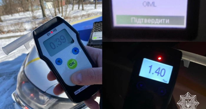 Порушували правила та комендантську годину: у Луцьку патрульні зупинили двох водіїв на підпитку