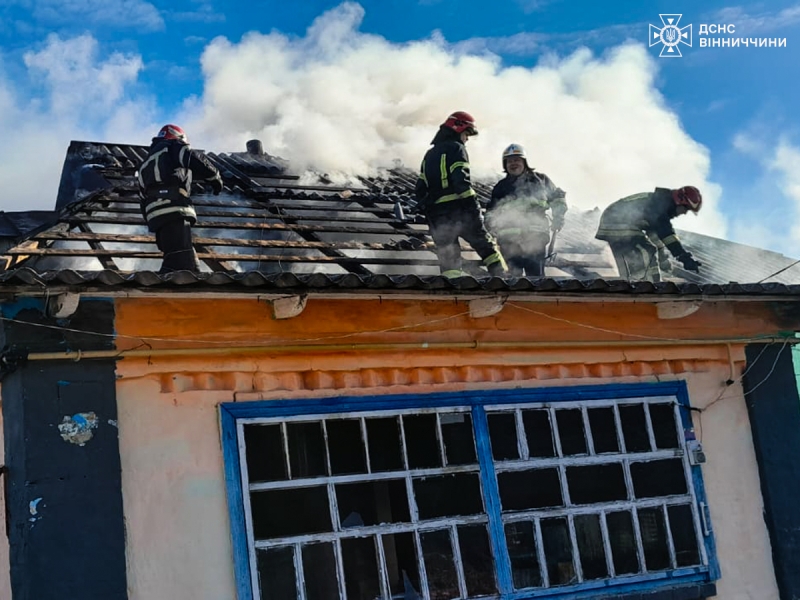 Сталося п’ять пожеж у житловому секторі на Вінниччині