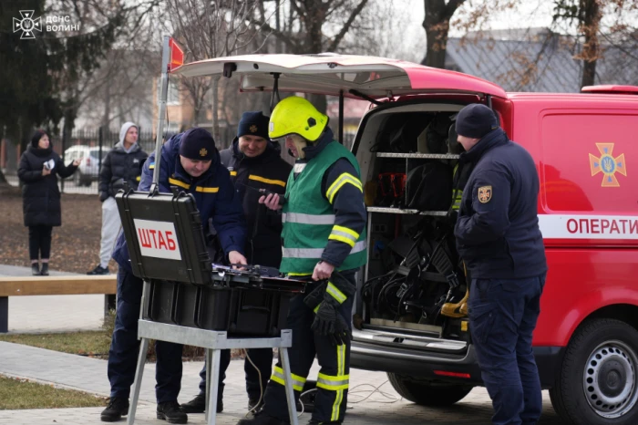 У Луцькому НТУ рятувальники відпрацювали гасіння пожеж і евакуацію