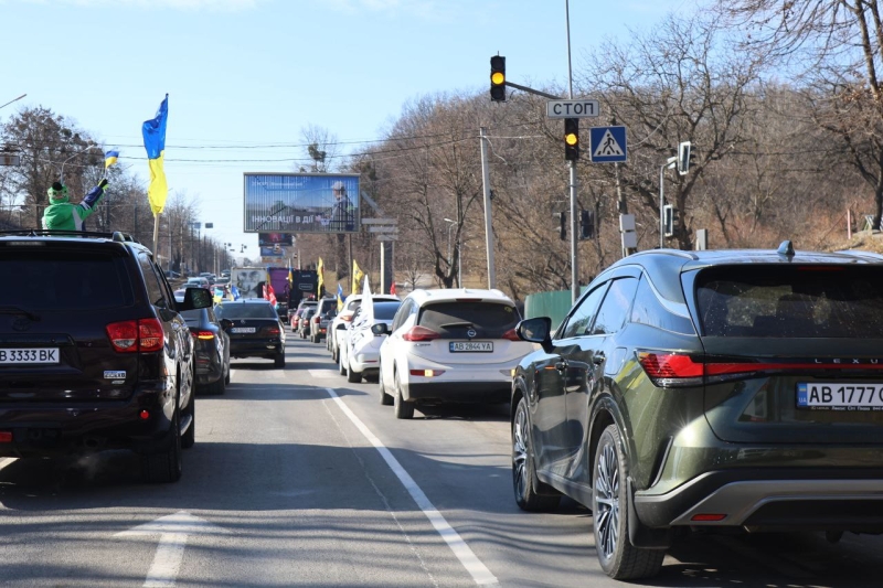 У Вінниці відбувся масштабний патріотичний автопробіг