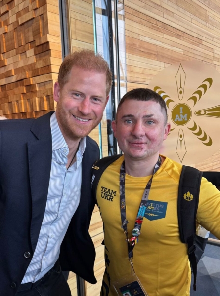Вінницький ветеран сфотографувався з принцом Гаррі на «Іграх нескорених»