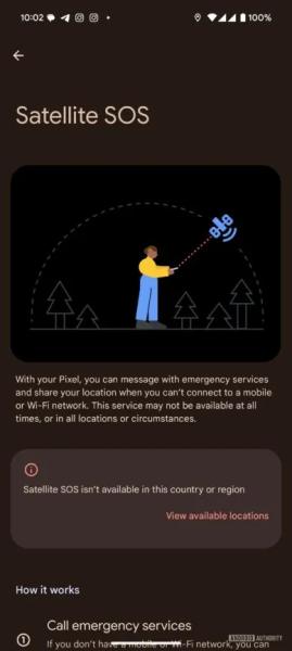 Pixel 9a не підтримує супутниковий зв'язок