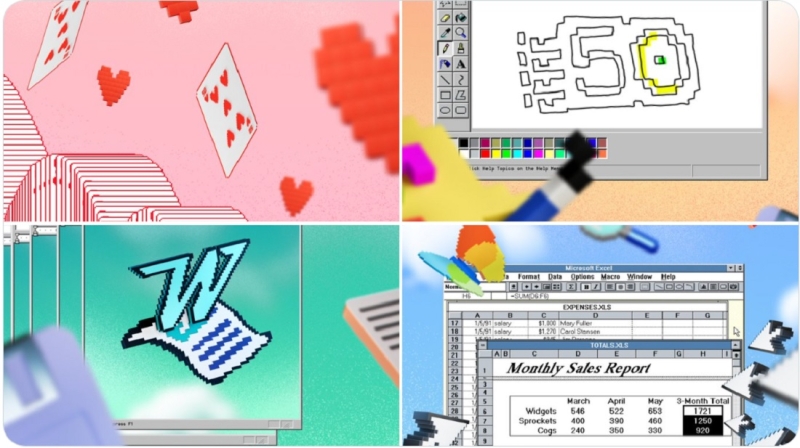 Microsoft випустила колекцію ретро-шпалер для смартфонів із зображенням своїх культових програм