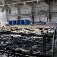 ХК Донбас показав результат російського удару по своїй арені ХК Донбас показав результат російського удару по своїй арені