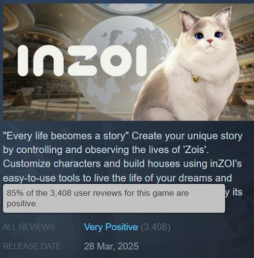 Хороша гра з великим потенціалом: геймери високо оцінили ранню версію inZOI