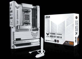 Asus представила TUF GAMING B850-BTF — першу материнську плату з прихованими з’єднаннями, роз’ємом GPU на 600 Вт та новим фіксатором PCIe