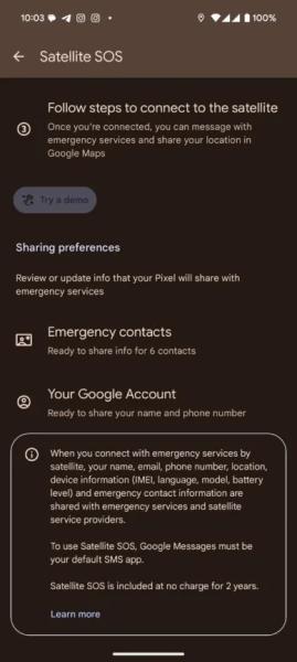 Pixel 9a не підтримує супутниковий зв'язок
