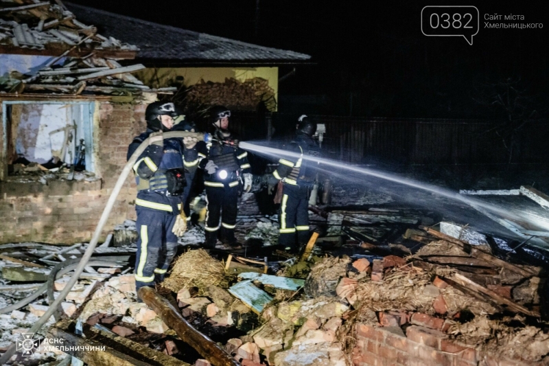 Штурм дронами: у Хмельницькій області поранено жінку, пошкоджено десятки будинків