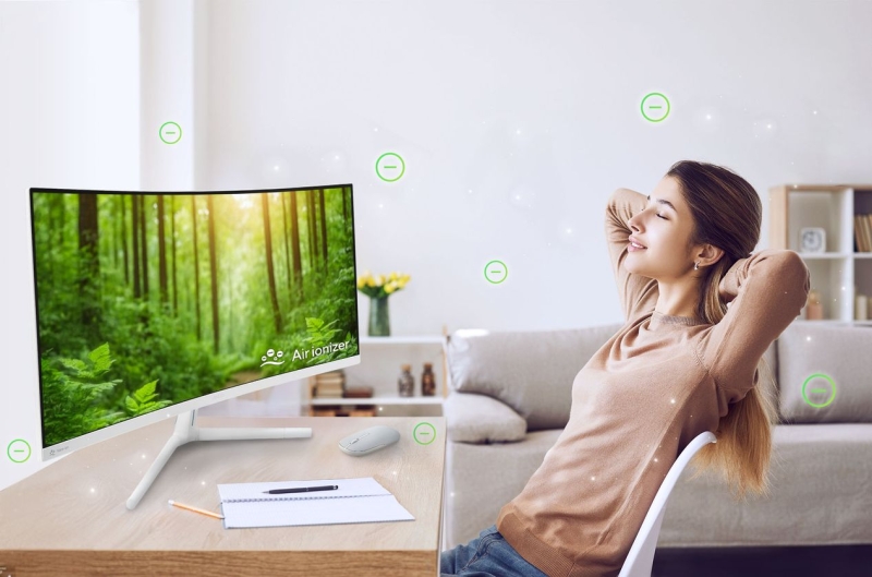 Нові монітори Asus VU249HFI-W, VU279HFI-W та VU34WCIP-W з функцією очищення повітря борються з алергенами та пилом