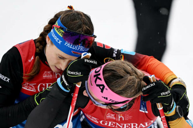 Лижні гонки. Німкені в ударі. Гіммлер та Ридцек виграли командний спринт