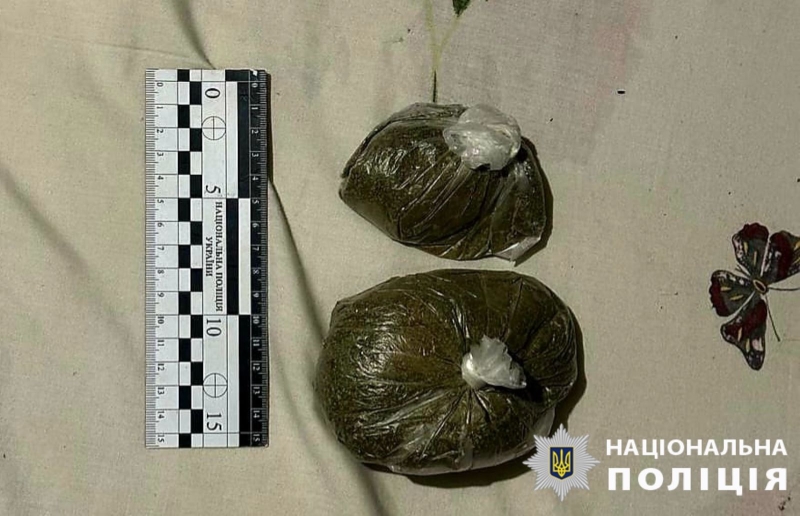 Молодика затримали під час розповсюдження наркотиків у Вінницькому районі