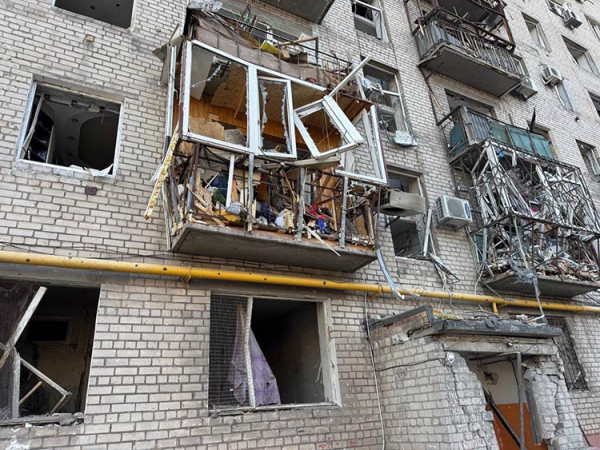 У ДніпрОВА повідомили про наслідки атаки шахедів на житлові квартали Дніпра