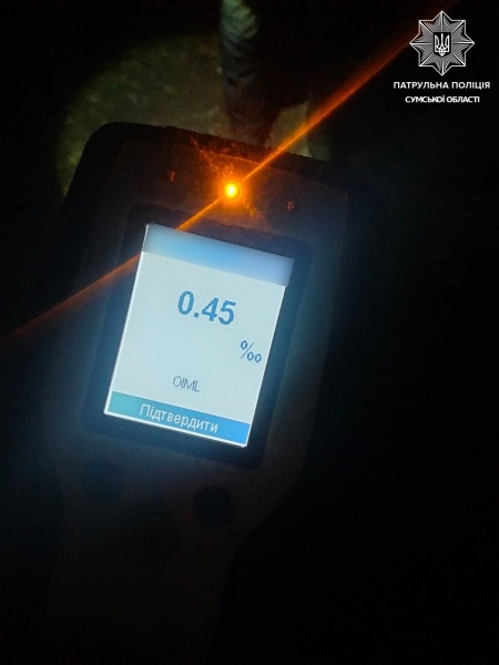 У Сумах п&rsquo;яний керманич порушував комендантську годину