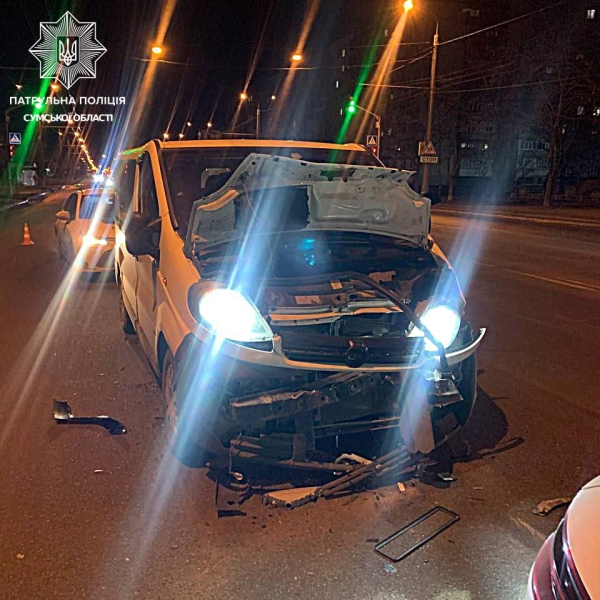 У Сумах водійка влаштувала потрійну ДТП