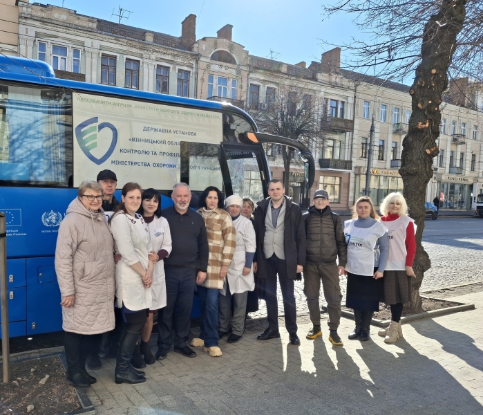 У Вінниці під час акції «Операція «Вакцинація» зробили 675 обстежень, тестувань та вакцинацій