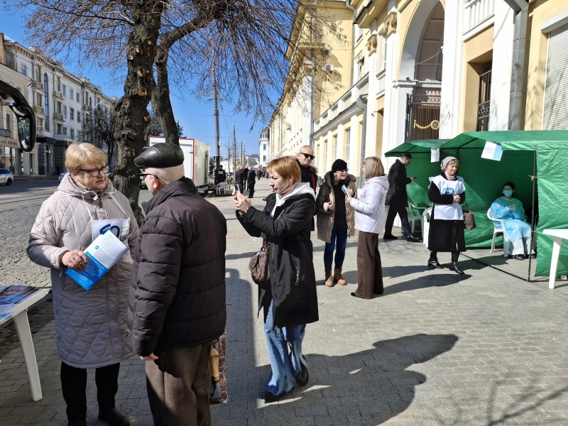 У Вінниці під час акції «Операція «Вакцинація» зробили 675 обстежень, тестувань та вакцинацій