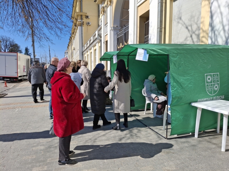 У Вінниці під час акції «Операція «Вакцинація» зробили 675 обстежень, тестувань та вакцинацій