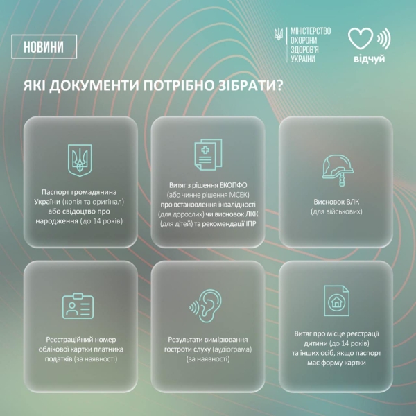 Вінниччина отримала 244 слухових апаратів