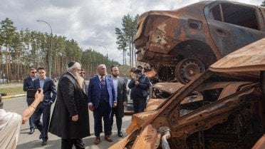 Духовний радник Трампа - пастор Марк Бернс відвідав Бучу, Ірпінь та Бородянку