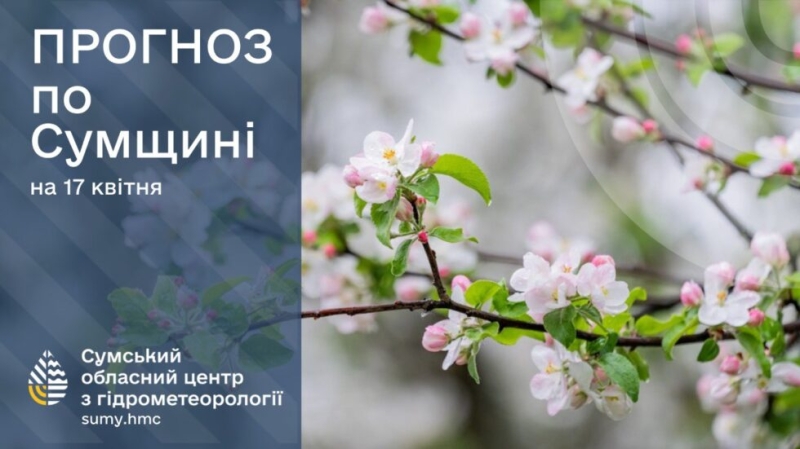 На Сумщині прогнозують тепло до 24 градусів