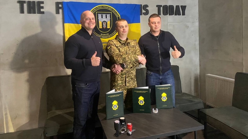 У 50 полку Нацгвардії з’явився новий партнер, який допоможе з реабілітацією воїнів (ФОТО)